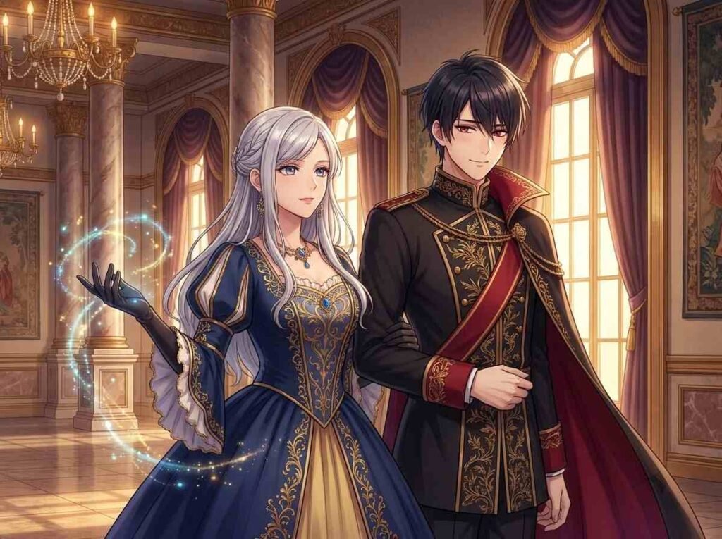Lady Leticia and Prince Gilbert from The Princess Groom manga