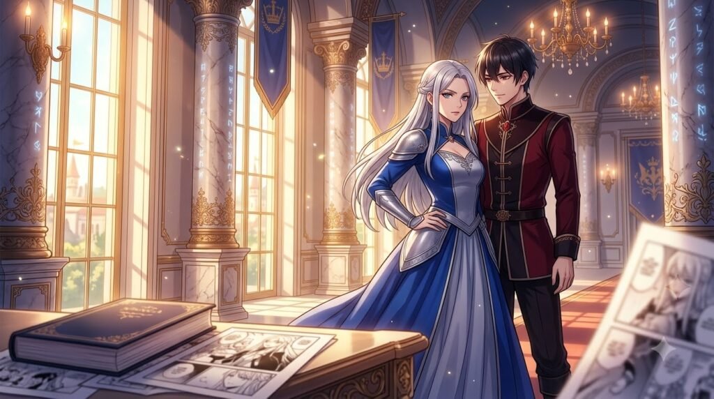 The Princess Groom manga featuring Lady Leticia and Prince Gilbert